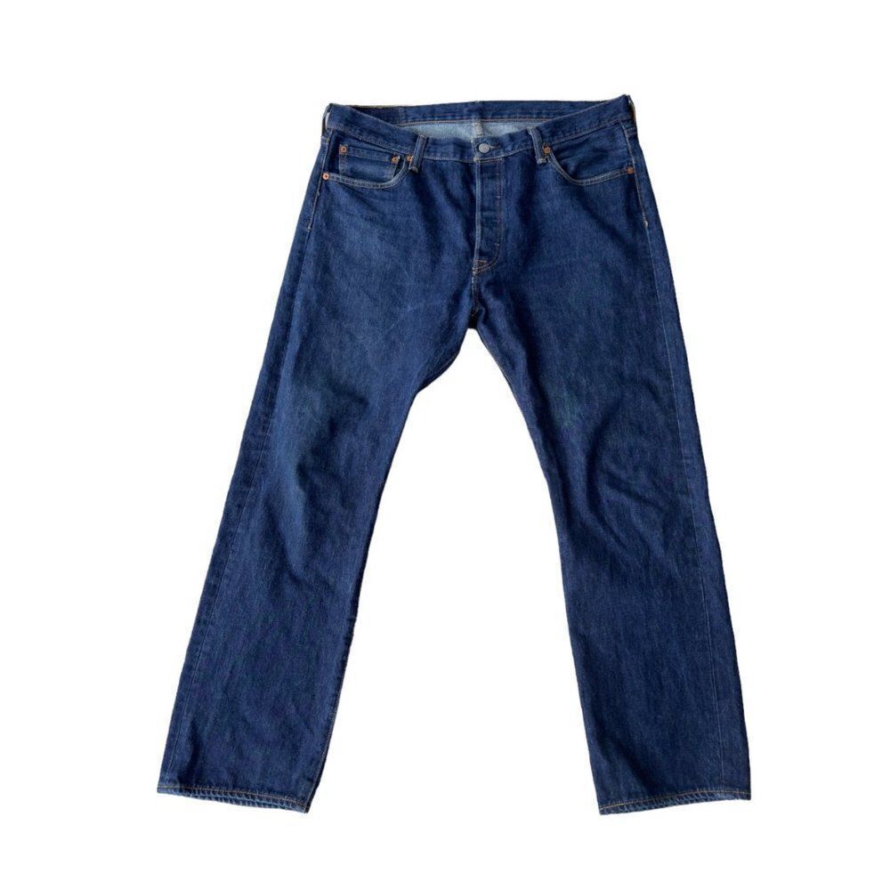 Levi's Strauss & Co‎ 501 Button Fly Straight Leg Medium Wash Jeans Men's 36x30